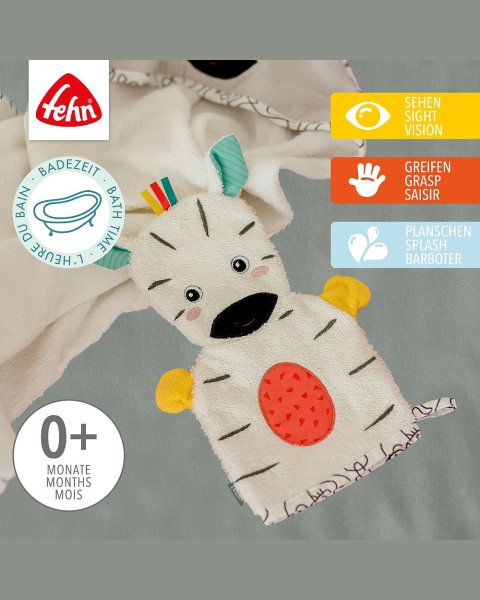 Bath glove zebra DoBabyDoo Fehn (0+ months)