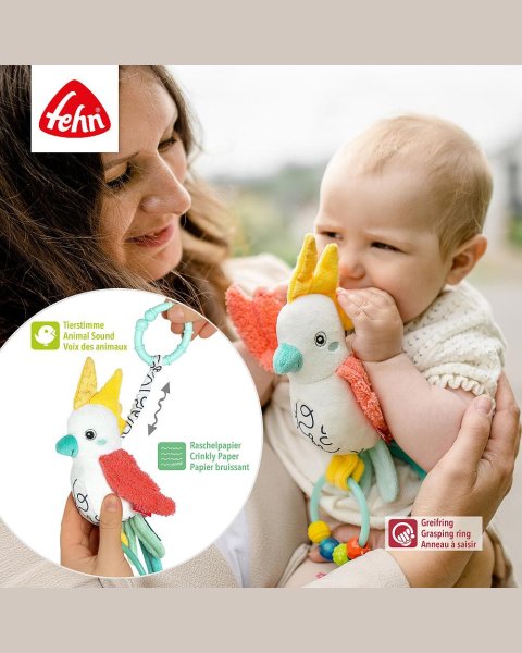Plush parrot with animal voice and sounds DoBabyDoo Fehn (0+ months)
