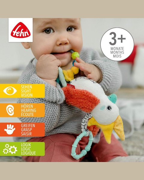 Plush parrot with animal voice and sounds DoBabyDoo Fehn (0+ months)