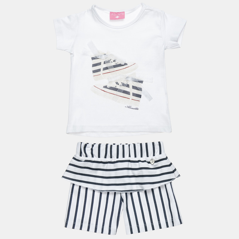 Set top and shorts navy look (2-5 years)
