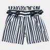 Shorts navy high waist with bows (6-16 years)