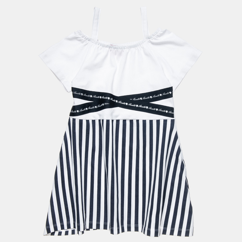 Dress with stripes (6-16 years)