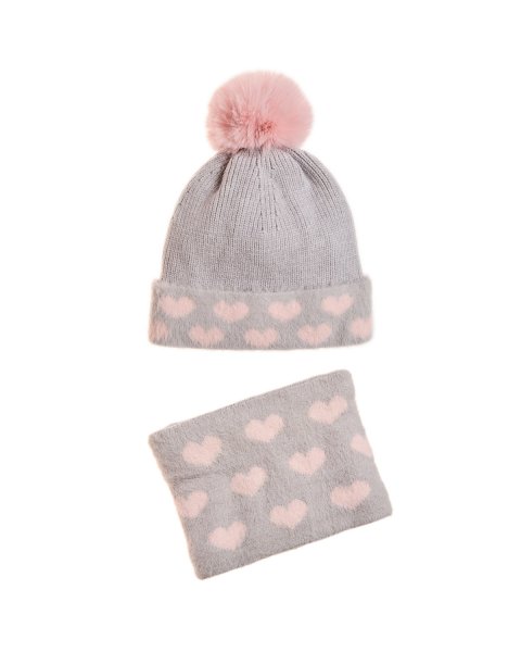 Set beanie and scarf with fluffy interior (3-6 years)
