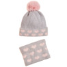 Set beanie and scarf with fluffy interior (3-6 years)