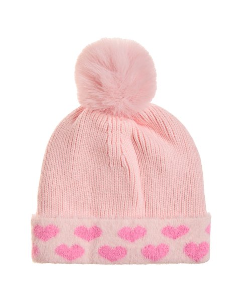 Set beanie and scarf with hearts pattern (2-6 years)
