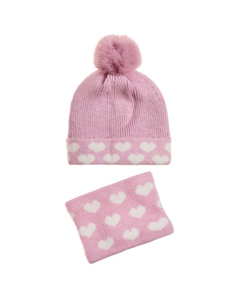 Set beanie and scarf with fluffy interior (3-6 years)