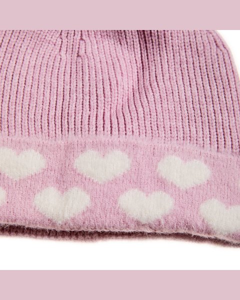 Set beanie and scarf with fluffy interior (3-6 years)