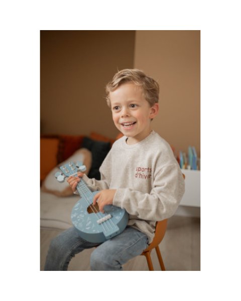 Ξύλινο μουσικό όργανο Banjo μπλέ label label (3+ ετών)