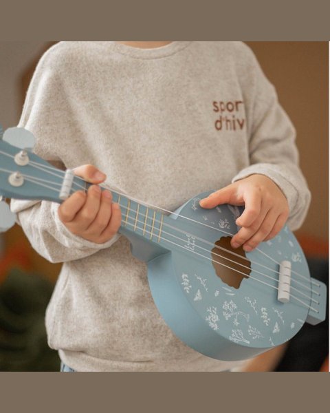 Ξύλινο μουσικό όργανο Banjo μπλέ label label (3+ ετών)