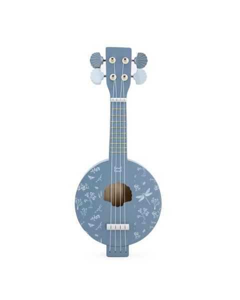 Wooden musical instrument Banjo blue label label (3+ years)