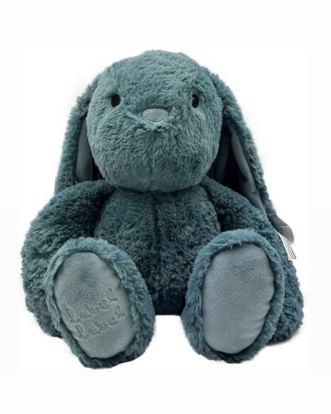 Plush toy rabbit Rosa blue (large) label label