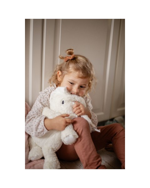 Plush toy rabbit Rosa ivory (large) label label
