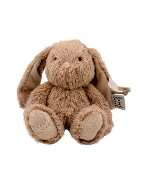 Plush toy rabbit Rosa nougat (small) label label