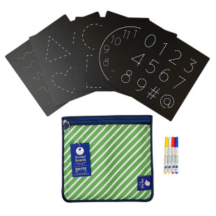 5 Dry Erase Montessori Chalk Board Set Jaq Jaq Bird (3+ years)