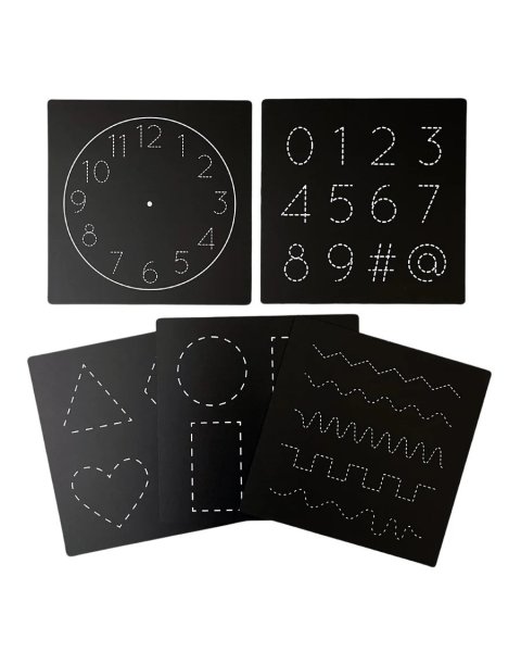 5 Dry Erase Montessori Chalk Board Set Jaq Jaq Bird (3+ years)