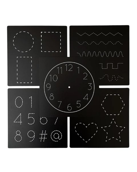 5 Dry Erase Montessori Chalk Board Set Jaq Jaq Bird (3+ years)