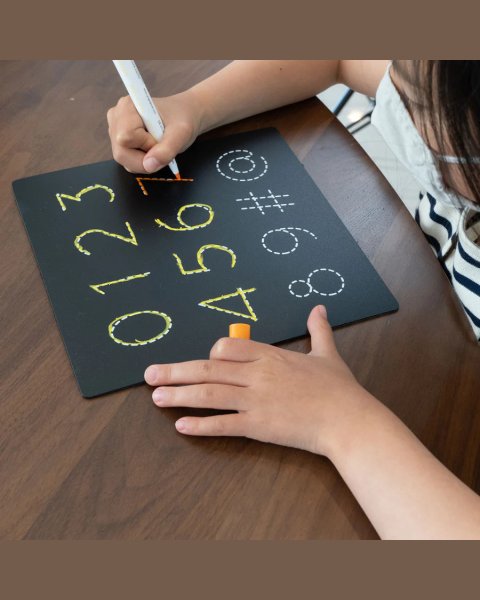 5 Dry Erase Montessori Chalk Board Set Jaq Jaq Bird (3+ years)