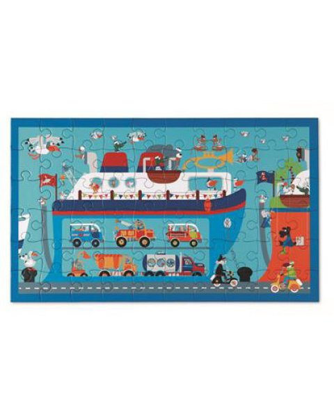 Puzzle Scratch Ferry Boat 60pcs