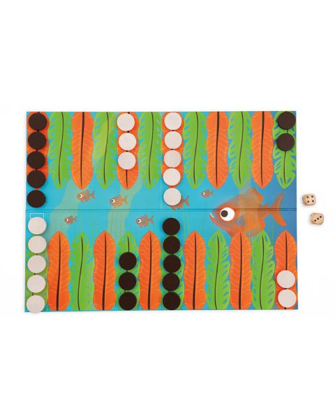 Backgammon junior Piranha Scratch (7+ years)