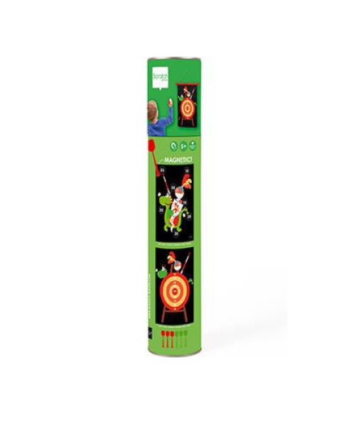 2-Sided Magnetic Scratch Target with 6 Darts-Knights (5+ years)