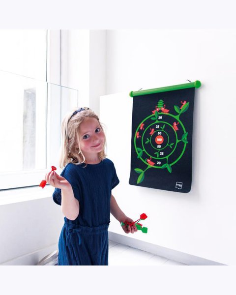 2-Sided Magnetic Scratch Target with 6 Darts-Jungle (5+ years)