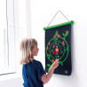 2-Sided Magnetic Scratch Target with 6 Darts-Jungle (5+ years)