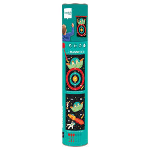 2-Sided Magnetic Scratch Target with 6 Darts-Cosmonaut (5+ years)