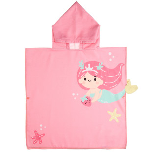 Towel poncho True Blue strawberry girl 120x60cm