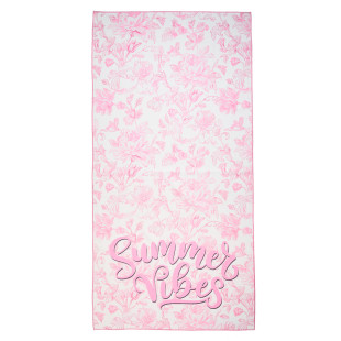 Πετσέτα θαλάσσης True Blue λουλούδια 150x75εκ.