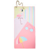 Beach bag-towel flamingo 150x75cm