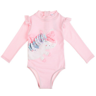 Swimsuit True Blue with waffle texture (6 months-5 years)