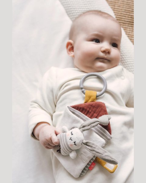 Fabric mobile rabbit book Kikadu (6+ months)