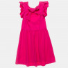 Dress with frilled shoulders and strass (9 months-5 years)