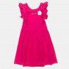 Dress with frilled shoulders and strass (9 months-5 years)