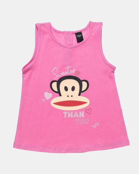 Μπλούζα Paul Frank αμάνικη με glitter (18 μηνών-5 ετών)