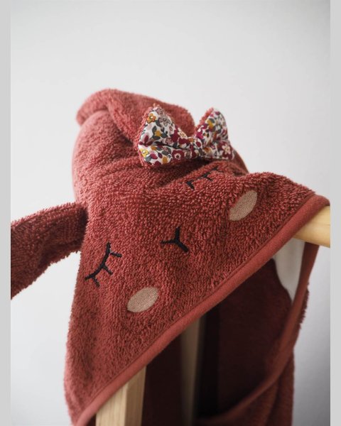 Hooded towel rabbit Kikadu 80x80cm