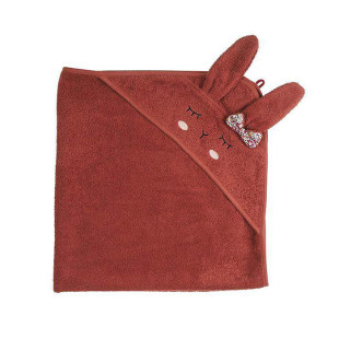 Hooded towel rabbit Kikadu 80x80cm