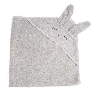 Hooded towel rabbit Kikadu 80x80cm