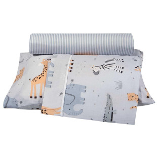 3-piece animals sheet set (sheets 130x170, pillowcase)