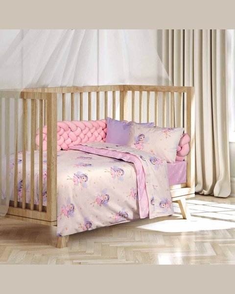 3-piece fairy sheet set (sheets 130x170, pillowcase)