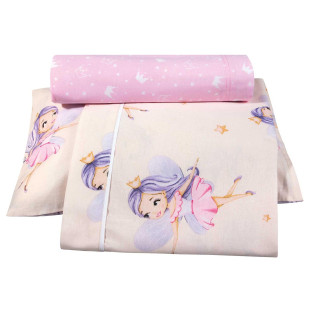 3-piece fairy sheet set (sheets 130x170, pillowcase)