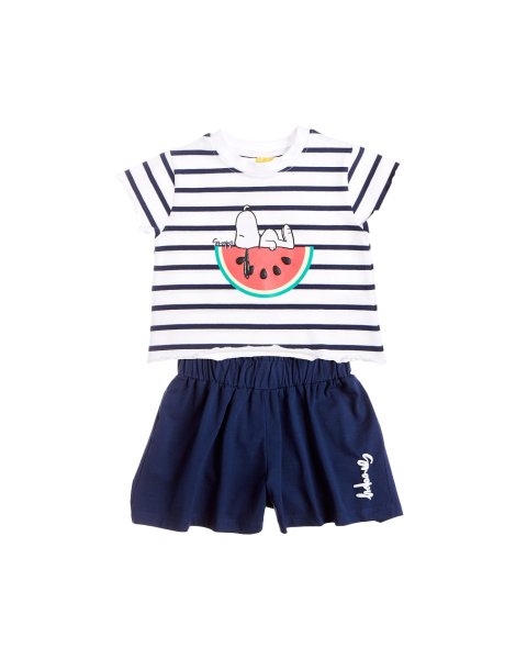 Set Snoopy with scrunchie and embossed elements (12 months-10 years)