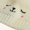 Beanie with pom pon and emboidery (3-9 months)