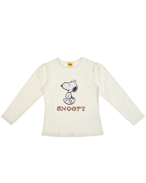 Μπλούζα Snoopy με ανάγλυφα γράμματα (12 μηνών-5 ετών)