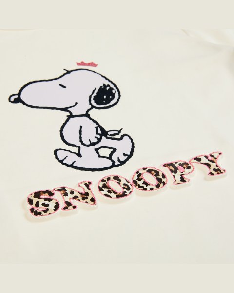 Μπλούζα Snoopy με ανάγλυφα γράμματα (12 μηνών-5 ετών)