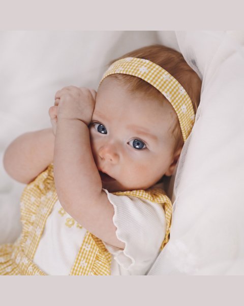 Overall with ruffles and rib top (1-18 months)