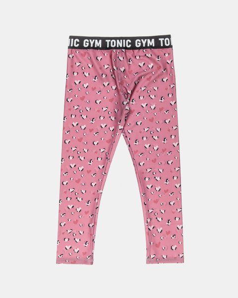 Σετ Gym Tonic crop top και κολάν με μοτίβο καρδιές (6-16 ετών)