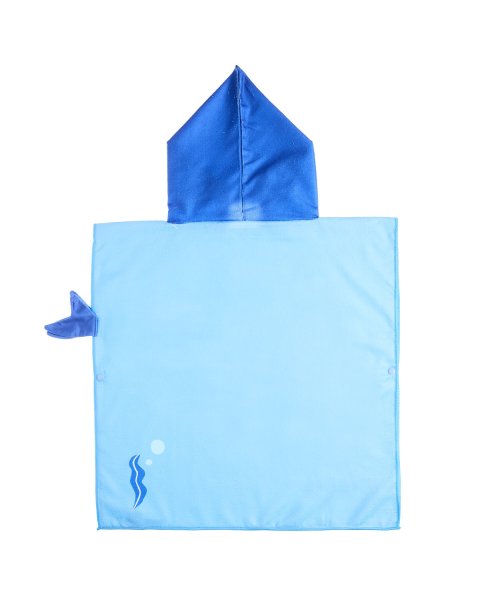 Towel poncho True Blue whale 120x60cm