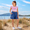 Σετ Moovers crop top και τζιν σορτς (12 μηνών-5 ετών)
