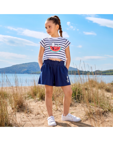 Σετ Snoopy με ανάγλυφα στοιχεία και scrunchie (12 μηνών-10 ετών)